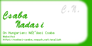 csaba nadasi business card